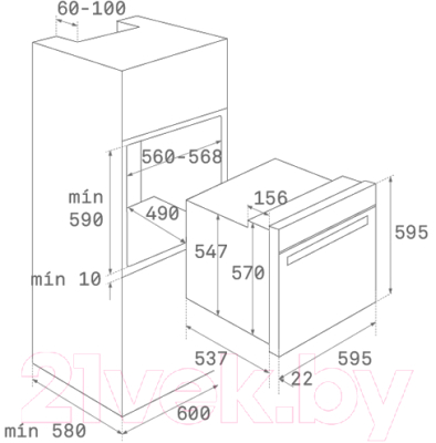 Комплект встраиваемой техники Teka HLB 830 + IT 6450 Iknob