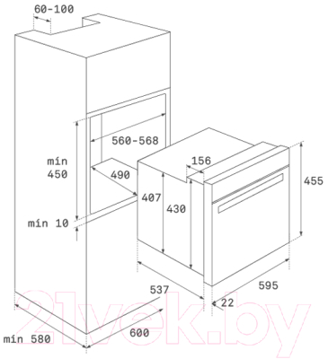 Комплект встраиваемой техники Teka HLC 840 BK + PAC 60 4G AI AL CI White