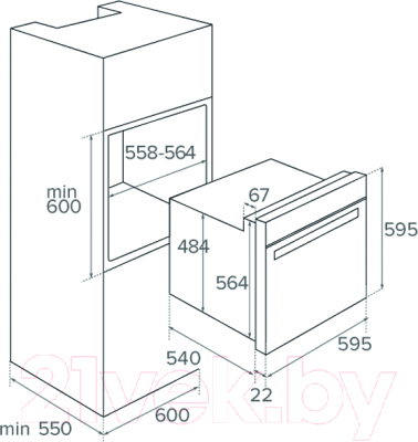 Комплект встраиваемой техники Teka HO 725G + IRS 631