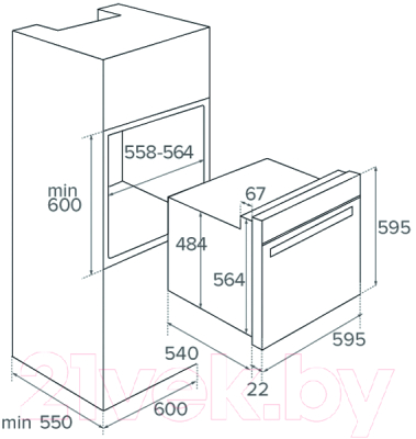 Комплект встраиваемой техники Teka HO 725G BK + IT 6450 Iknob