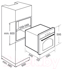 Комплект встраиваемой техники Teka HR 550 антрацит + IT 6450 Iknob