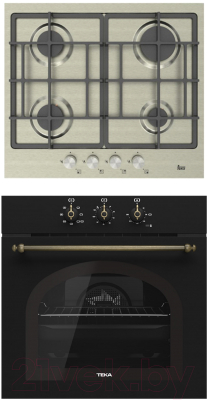 

Комплект встраиваемой техники Teka, HRB 6100 ATB Brass + PAC 60 4G AI AL CI