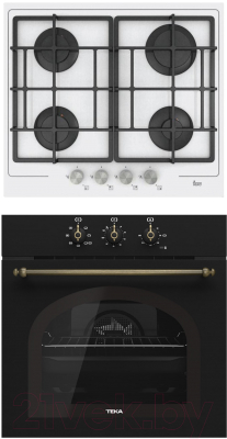 

Комплект встраиваемой техники Teka, HRB 6100 ATB Brass + PAC 60 4G AI AL CI White
