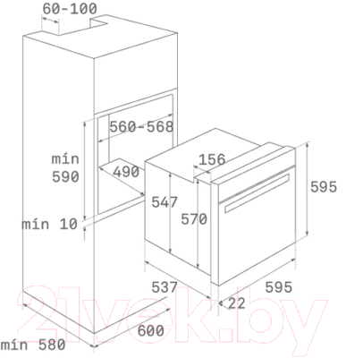 Комплект встраиваемой техники Teka HRB 6100 ATS Silver + IT 6450 Iknob