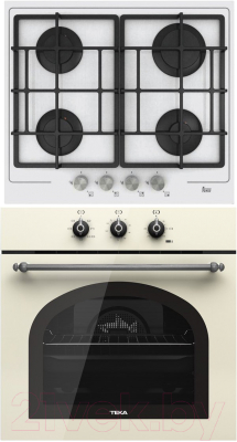 

Комплект встраиваемой техники Teka, HRB 6100 VNS Silver + PAC 60 4G AI AL CI White