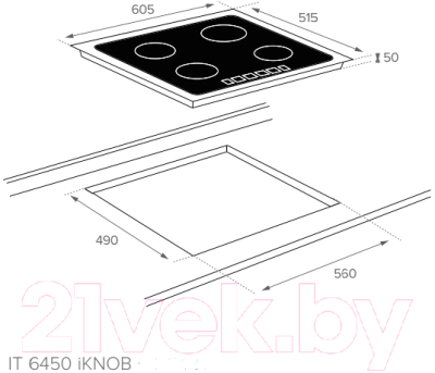 Комплект встраиваемой техники Teka HRB 6300 VNS Silver + IT 6450 Iknob