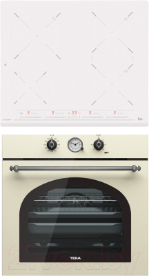 

Комплект встраиваемой техники Teka, HRB 6300 VNS Silver + IZ 6420 White