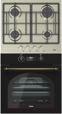 

Комплект встраиваемой техники Teka, HRB 6400 ATB Brass + PAC 60 4G AI AL CI