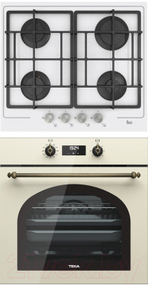 

Комплект встраиваемой техники Teka, HRB 6400 VNB Brass + PAC 60 4G AI AL CI White