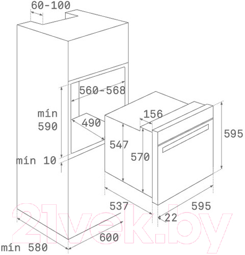 Комплект встраиваемой техники Teka HSB 610 BK + TZ 6415