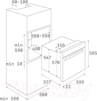 Комплект встраиваемой техники Teka HSB 630 WH + IT 6450 Iknob