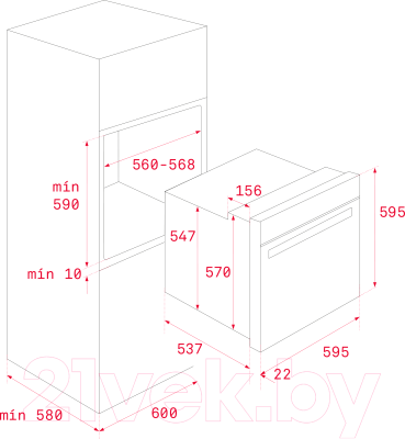 Комплект встраиваемой техники Teka HSB 635 + EFX 60 4G AI AL CI DR