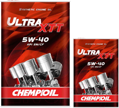 Набор моторных масел Chempioil Ultra XTT 5W40 SN/CF Metal (4л+1л)