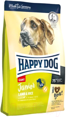 Сухой корм для собак Happy Dog Junior Giant Lamb & Rice / 60596 (15кг)