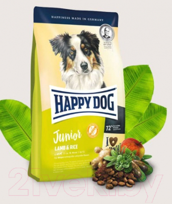 Сухой корм для собак Happy Dog Junior Giant Lamb & Rice / 60596 (15кг)
