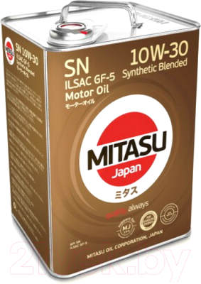 Моторное масло Mitasu Gold 10W30 / MJ-105-6 (6л)
