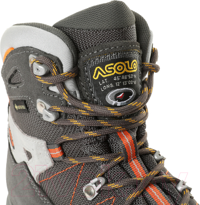 Трекинговые ботинки Asolo Finder GV MM / A23102-A661 (р-р 9.5, Graphite/Gunmetal/Flame)