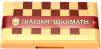 Набор настольных игр Десятое королевство Шашки и шахматы / 03881 - 