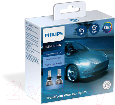 Комплект автомобильных ламп Philips 11972UE2X2 (2шт)