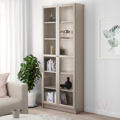 Шкаф с витриной Ikea Билли 504.156.05