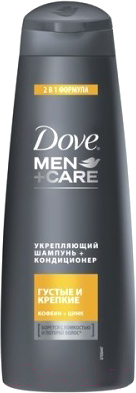 Шампунь-кондиционер для волос Dove Men+Care 2 в 1 густые и крепкие (380мл)