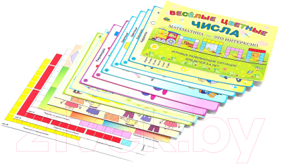 Развивающий игровой набор Корвет Веселые цветные цифры Палочки Кюизенера / 430517