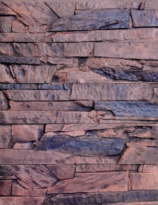 Декоративный камень гипсовый Polinka Сланец византийский угловой элемент У0904 (коричневый)