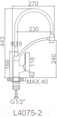 Смеситель Ledeme L4075-2