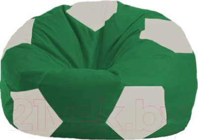 Бескаркасное кресло Flagman Мяч Стандарт М1.1-244 (зелёный/белый)