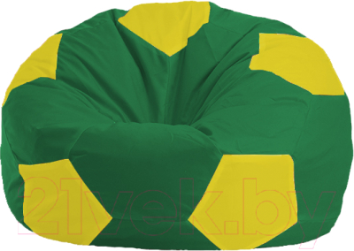 Бескаркасное кресло Flagman Мяч Стандарт М1.1-463 (зелёный/жёлтый)