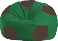 Бескаркасное кресло Flagman Мяч Стандарт М1.1-242 (зелёный/коричневый) - 
