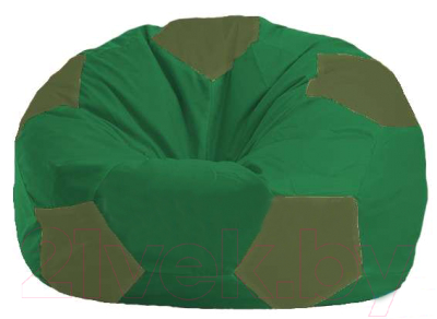 Бескаркасное кресло Flagman Мяч Стандарт М1.1-236 (зелёный/тёмно-оливковый)