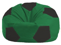Бескаркасное кресло Flagman Мяч Стандарт М1.1-235 (зелёный/чёрный) - 