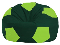 Бескаркасное кресло Flagman Мяч Стандарт М1.1-63 (тёмно-зелёный/салатовый) - 