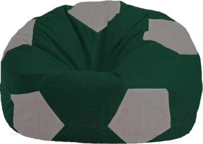 Бескаркасное кресло Flagman Мяч Стандарт М1.1-61 (тёмно-зелёный/серый)