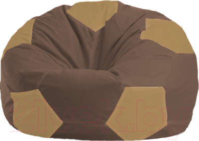 Бескаркасное кресло Flagman Мяч Стандарт М1.1-330 (коричневый/бежевый)