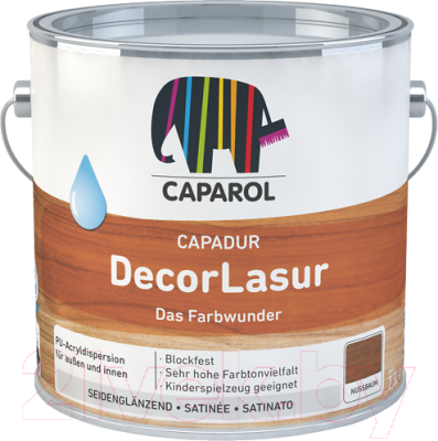 Лазурь для древесины Caparol Capadur DecorLasur Farblos (5л)