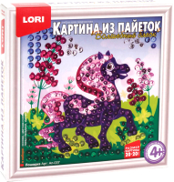 

Набор для творчества Lori, Картина из пайеток. Лошадка / Ап-037