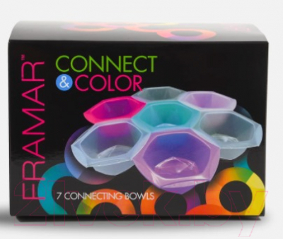 Емкость для смешивания краски FRAMAR Connect & Color Bowls (7шт)