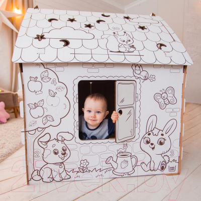 Детский игровой домик Zabiaka Мой домик. Раскраска / 4062599