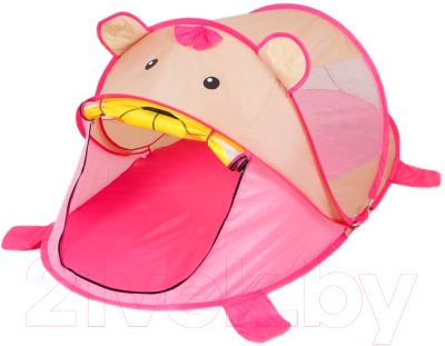 Детская игровая палатка Sima-Land Мишутка / 3623501 (розовый)