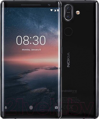 Смартфон Nokia 8 Sirocco / TA-1005 (черный)