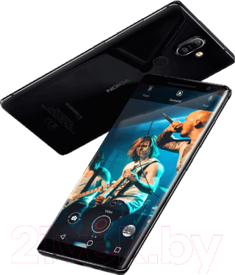 Смартфон Nokia 8 Sirocco / TA-1005 (черный)