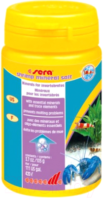 Морская соль для аквариума Sera Shrimp Mineral Salt 3398 (100мл)
