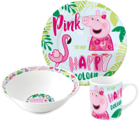 Набор столовой посуды Stor Свинка Пеппа и Фламинго / 20165 - 