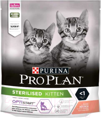 

Корм для кошек Pro Plan, Sterilised Kitten с лососем