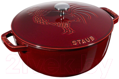 Кокотница Staub La Cocotte Петух 11752487 (гранат)