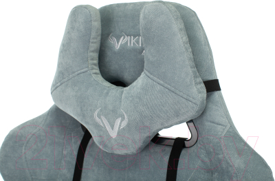 Кресло геймерское Бюрократ Viking Khight LT28 Fabric (серо-голубой/крестовина металл)