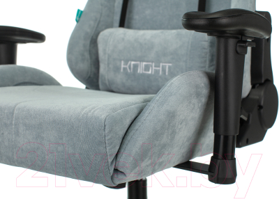 Кресло геймерское Бюрократ Viking Khight LT28 Fabric (серо-голубой/крестовина металл)