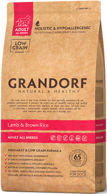Сухой корм для собак Grandorf All Breeds Lamb&Rice (3кг)